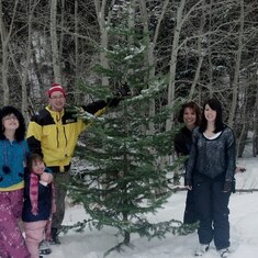 Cutting Christmas Tree