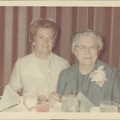 1967~ Lois & Grandma Hansen at Jack & Barbara's wedding.