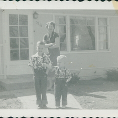 1953~ Lois, Jack, Wade - home in Sioux City, Iowa
