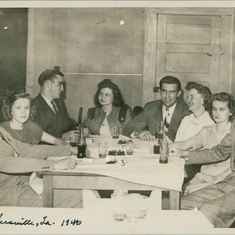 1946 Lois & John with friends in Leesville, Louisiana