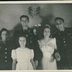 1945 Sept  24 Wedding party, incl. George Dalfares on right
