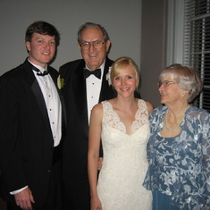 Grandma and Grandpa with the newlyweds, Vic and Caroline!