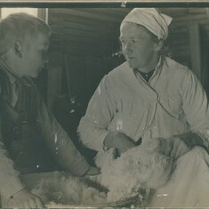 1912~ Lois' Uncle Art & Grandma Kirsten Hansen