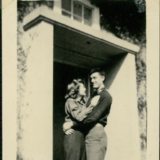 1945  April Lois & John -  second reunion,  Germany. See story for note on other photo from that day./