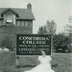 Mom's Concordia H S Edmonton graduation 1950