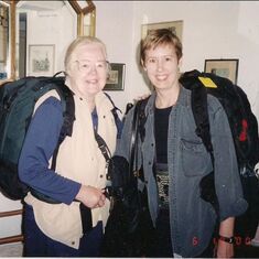 Mom & MEM backpack Europe 1997