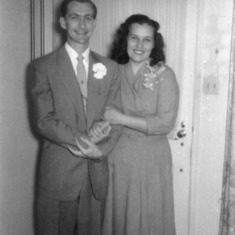 1953 Wedding photo Joseph and Lois James