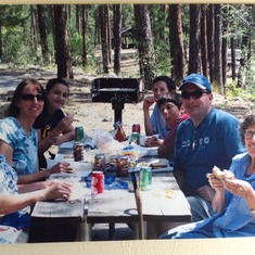 Picnicking at the Bowl and Pitcher, Riverside State Park, Spokane, WA. 2006 (?) Denise, Susan, Christina, Aaron, Allen, Paul, Mom    Anyone know the date feel free to make the change.