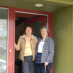 Lois and good friend, Susan Carney in Santa Rosa, California. April 11, 2011