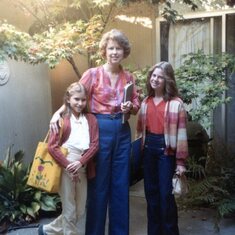 All three Sarneski ladies are off to school.  September 5, 1979