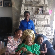 Mama celebrated her 90th birthday with her grandchildren