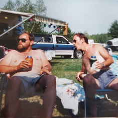 Jeff(Miller) & Dad - camping trips were always comical 