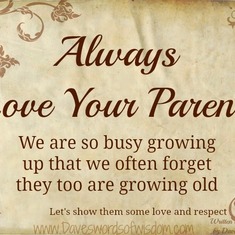 I always called her every day. Not that she always answered my calls & it hurt me so.  At the end of the day she is always my Mom.  Dad had problems hearing so clear. At the end of the day they always had known they were loved so dear.   Love you both as