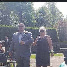 Wesley’s wedding day in July 2017