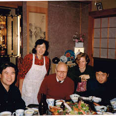 Dinner with the Watanabes in Japan