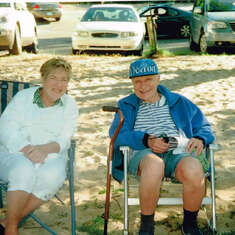 Loren Houtman with cousin Marie Huizenga
