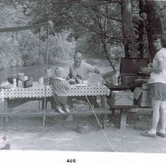 Camping on the Pine River August 1963