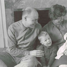 Loren and Lyn with Dirck and Gordon  February 1961