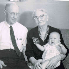 Dirck with Matt and Sadie April 1958