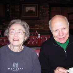 Lyn and Loren at Big Boy in Manistee