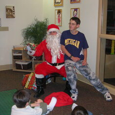 Loved playing Santa for Christmas every year. 
