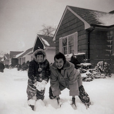 Back when Mom & I both liked snow ~ mid 50s