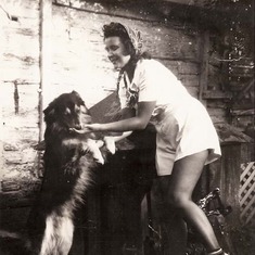 Lorett with Texie ~ Avoca PA 1939