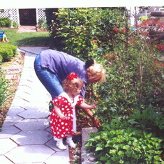 Lexi & Mom Gardening