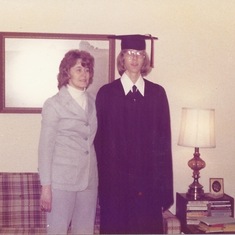 Lon's high school graduation. 1976.