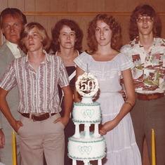 Grandpa and Grandma Ring's 50th Wedding Anniversary party. 1979