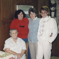 Grandma Broll, Anna, Mom and Lynn.