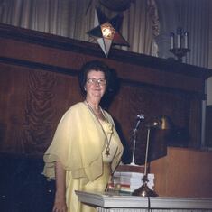 Ethel Lori Klindt held every seat in Easter Star.