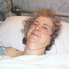Lori recuperating from a fall in Aug. 2006 at Springfield Rehab. She gets well!