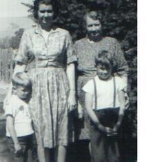 Lori, Paul, Steve, and Grandma Woodworth 11,1966.