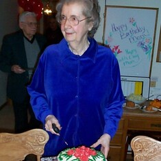 Bithday cake made by John Walker on Lori's 82 birthday.