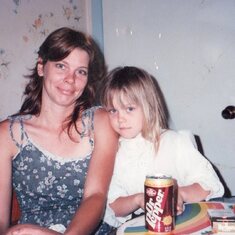 Lori (27) & daughter Cori (5) 1990