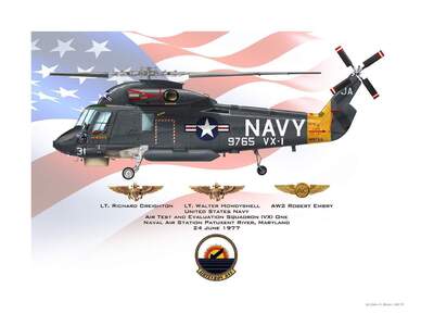 In Memory Of<br> LT. R Creighton<br> LT. S Howdyshell,<br>AW2 Embry