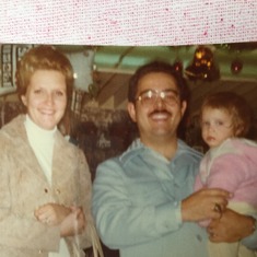 Eydie, Lou and their youngest daughter, Gina (1976/1977)