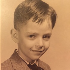 School photo of Lou as a little boy - 1st or 2nd grade...