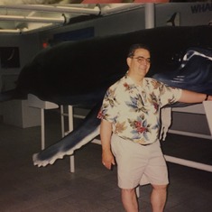 Dad/Lou in Hawaii at Wale museum - 1998