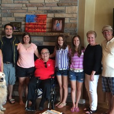 June 2015 - Summer Baiamonte Family Gathering at the Finch's house. Pictured (left to right): Chris Fanning, Alyssa, Lou, Christina, Anna Eydie and Larry Finch (Lori's husband)