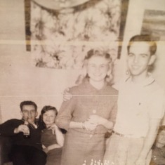 Dad/Lou as a teenager at a "Hawaiian party".