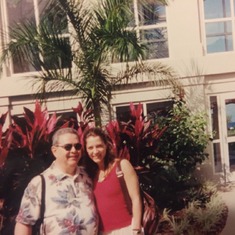 Dad/Lou and Gina in Jamaica, January 2001