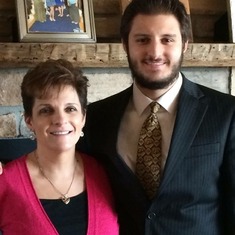Lori (Lou's First Daughter) and her son Tony Finch (Lou's only Grandson).