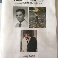 Dad's/Lou's Funeral-Mass Program - March 18th 2016