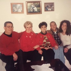 Dad (Lou), Mom (Eydie), Lori, Louie and Gina - Christmas 98'.