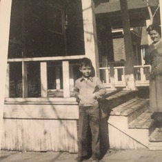Dad/Lou as a little boy with his Mother, Nettie.