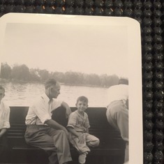Lou as a little boy with his Father, Louie Mortellaro, Sr.