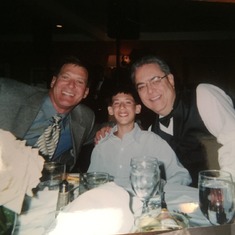 06-23-2002-Tom and Zach Baiamonte (Lou's Nephew and great Nephew on Eydie's side) with Lou and Lou's youngest daughter's (Gina Mortellaro-Gomez) wedding. Mt Vernon Country Club.