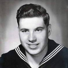 Louis at 19 when he joined the Navy